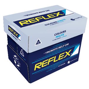 Reflex Coloured 80gsm A4 Copy Paper Mauve 5 Ream Carton