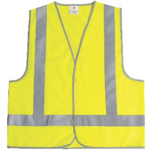 Unisafe Hi-Vis Safety Vest Day and Night Lime Large
