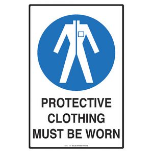 Mills Display Protective Clothing Sign 300 x 450