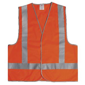 UniSafe Hi-Vis Day and Night Safety Vest Orange XXL