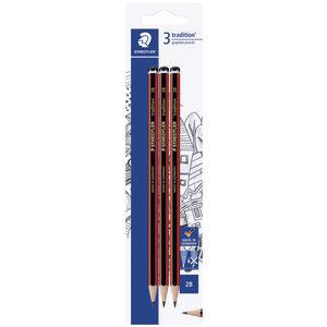 Staedtler Tradition Pencils 2B 3 Pack