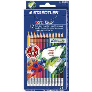 Staedtler Noris Club Erasable Colour Pencils 12 Pack