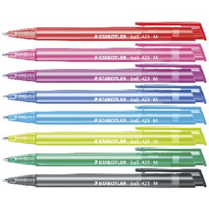 Staedtler Stick 432 Ice Ballpoint Pens Assorted 8 Pack