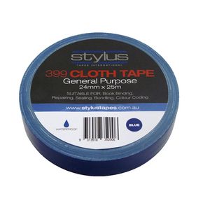 Stylus General Purpose Cloth Tape 24mm x 25m Blue