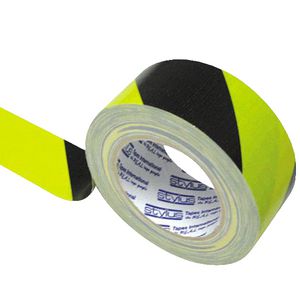 Stylus Premium Cloth Tape 48mm x 25m Yellow and Black