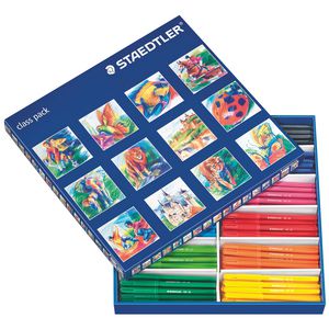 Staedtler Noris Club Fibre-Tip Pens Assorted 144 Class Pack