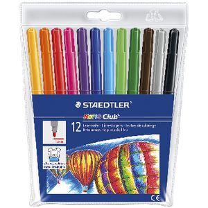 Staedtler Noris Club Colour Fibre Tip Pens 12 Pack