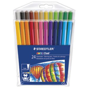 Staedtler Noris Club Fibre Tip Pens Pack 24