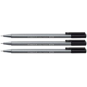 Staedtler Triplus Fineliner 334 Black 3 Pack