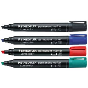 Staedtler Lumocolor 350 Permanent Marker Assorted 4 Pack
