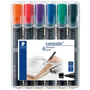 Staedtler Lumocolor Marker Assorted 6 Pack