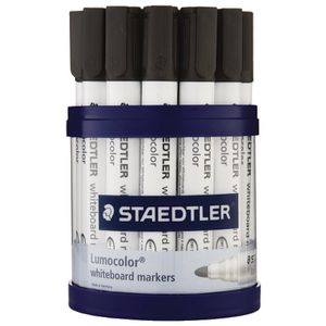 Staedtler 351 Whiteboard Markers Black 19 Pack