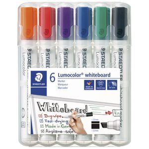 Staedtler Lumocolor 351 Whiteboard Marker Assorted 6 Pack