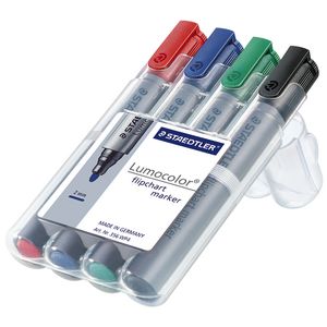 Staedtler Flipchart Marker 356 Assorted 4 Pack