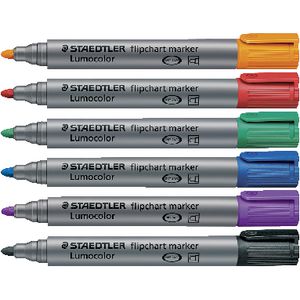 Staedtler Flipchart Marker 356 Assorted 6 Pack