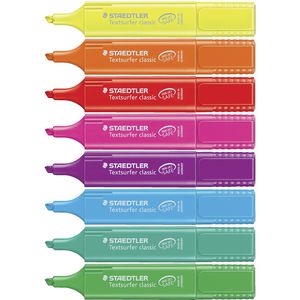 Staedtler Textsurfer Rainbow Highlighters Assorted 8 Pack