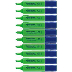Staedtler Textsurfer Highlighter Green 10 Pack