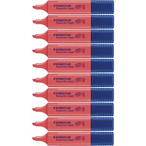 Staedtler Textsurfer Classic Highlighters Red 10 Pack