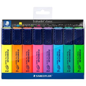 Staedtler Textsurfer Classic Highlighters Assorted 8 Pack