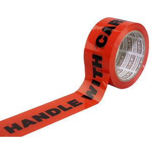 Stylus 48mm x 66m Packaging Tape Handle with Care Fluro