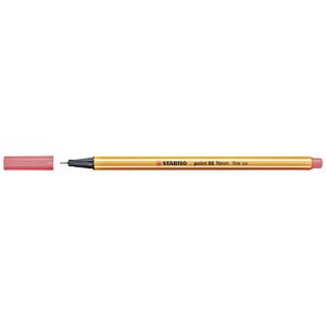Stabilo Point 88 0.4mm Fineliner Neon Red