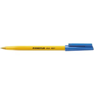Staedtler Stick 430 Fine Ballpoint Pens Blue 10 Pack
