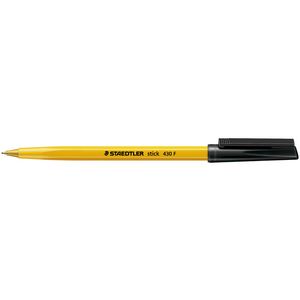 Staedtler Stick 430 Fine Ballpoint Pens Black 10 Pack