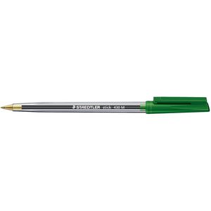 Staedtler Stick 430 Medium Ballpoint Pens Green