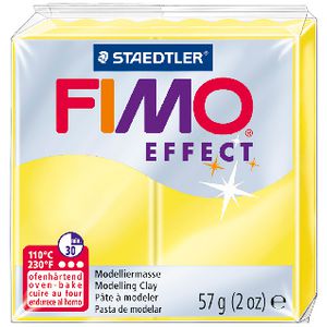 Staedtler FIMO Effect Modelling Clay Translucent Yellow 57g
