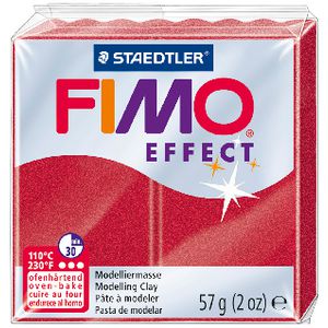 Staedtler FIMO Effect Modelling Clay Metallic Ruby Red 57g
