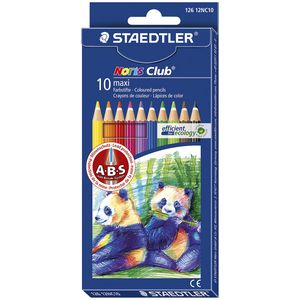 Staedtler Noris Club Maxi Learner Coloured Pencils 10 Pack