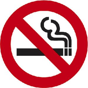 Mills Display No Smoking Symbol Sign 152 x 152mm