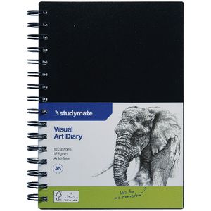 Studymate A5 Visual Art Diary FSC 120 Page