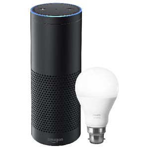 Amazon Echo Plus with Philips Hue B22 Bulb