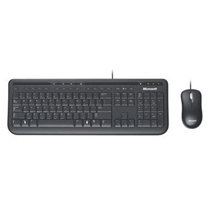 Microsoft Wired Desktop Keyboard and Mouse Black 600