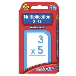 School Zone Multiply 0-12 Flash Cards