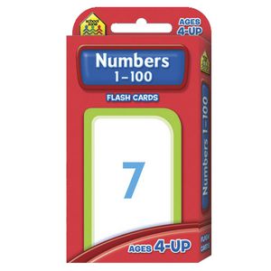 School Zone Flash Cards Numbers 0-100