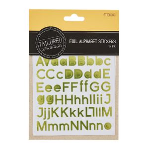Tailored Foil Alphabet Stickers