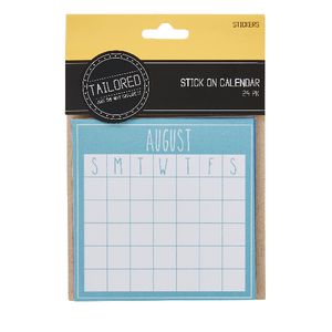 Tailored Stick On Calendar
