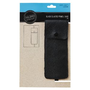 Tailored Elastic Pencil Case Black