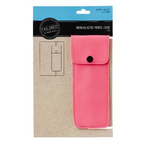 Tailored Elastic Pencil Case Neon