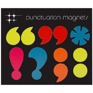 Three By Three Punctuation Colour Magnets 11 Pack