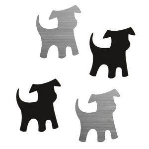 Three By Three Shape-Up! Dog Magnets Black