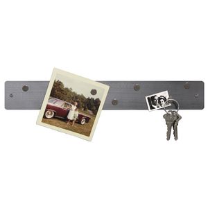 Three By Three Magnetic Mini Strip Bulletin Board Stainless
