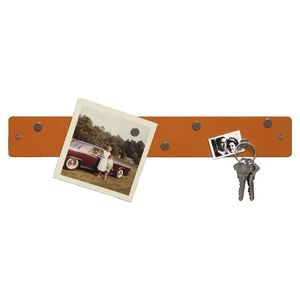 Three By Three Magnetic Mini Strip Bulletin Board Orange