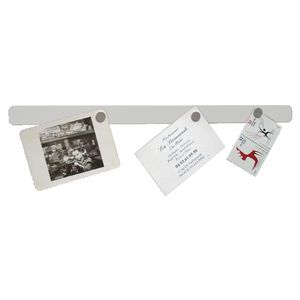 Three By Three Self-Stick Strip Magnetic Bulletin Board White