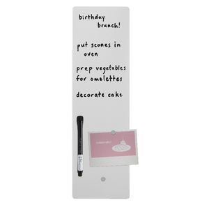 Three By Three Magnetic 5 x 18 Dry Erase Board White
