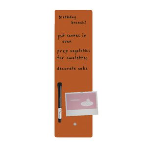 Three By Three Magnetic 5 x 18 Dry Erase Board Orange