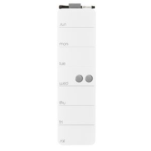 Three By Three Weekly Glass Planner White Small