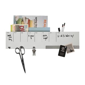 Three by Three Dry-Erase Weekly Planner with Storage